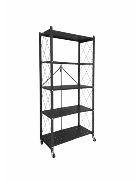 Estante Plegable 5 Niveles Negro