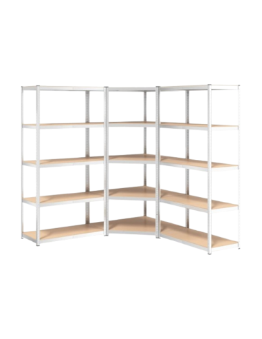 PACK ESTANTES GALVANIZADOS BLANCO