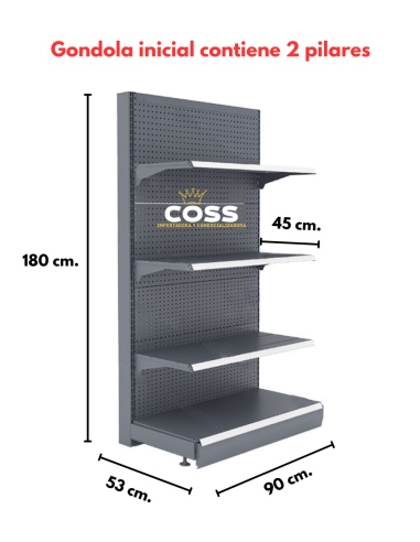 GONDOLA MURAL INICIAL GRIS
