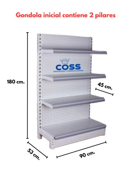 GONDOLA MURAL INICIAL BLANCA