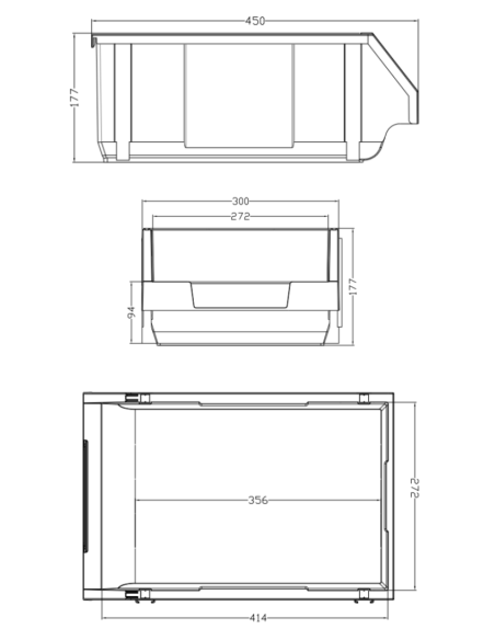 BINS PLASTICO 19 Litros