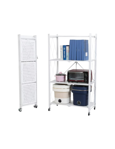 Estante Plegable 4 Niveles Blanco
