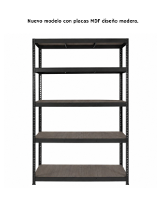 ESTANTE GALVANIZADO GRANDE NEGRO 180X120X45