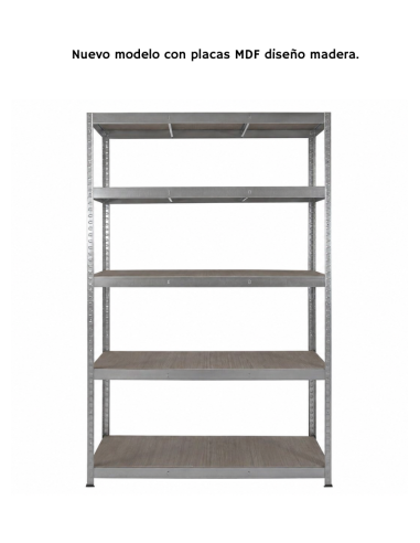 ESTANTE GALVANIZADO GRANDE PLATEADO 180X120X45