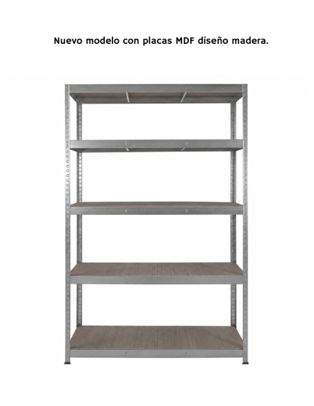 ESTANTE GALVANIZADO GRANDE PLATEADO 180X120X45