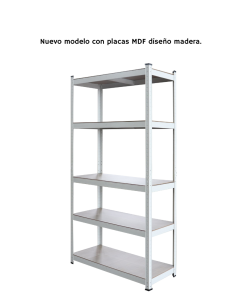 ESTANTE GALVANIZADO MEDIANO BLANCO 180x90x40