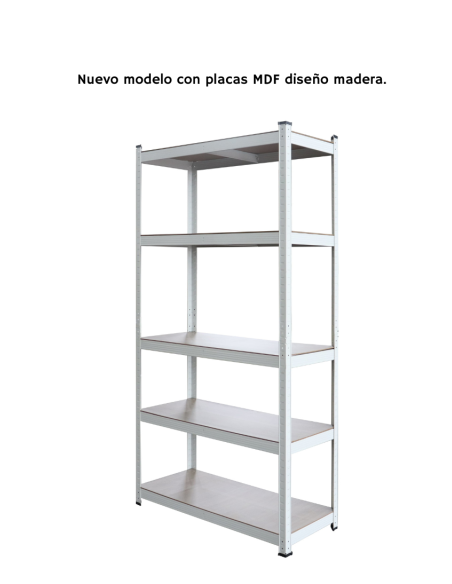 ESTANTE GALVANIZADO MEDIANO BLANCO 180x90x40