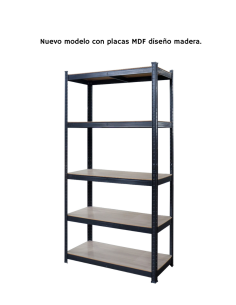 ESTANTE GALVANIZADO MEDIANO NEGRO 180x90x40