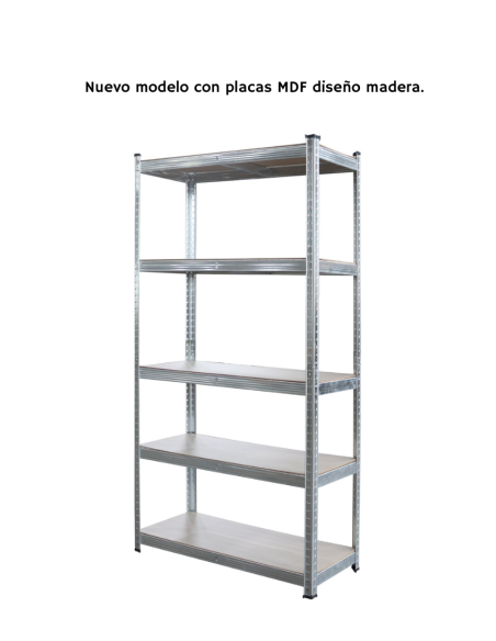 ESTANTE GALVANIZADO MEDIANO PLATEADO 180x90x40