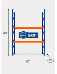 RACK PALLET INDUSTRIAL 4.000 KG. 400X270X100 2