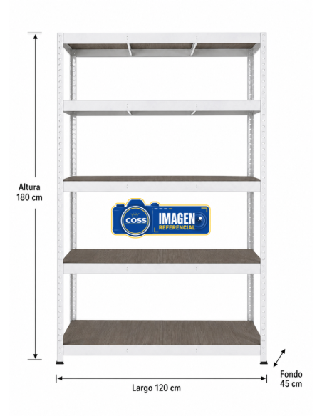 ESTANTE GRANDE BLANCO 180X120X45