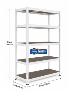 ESTANTE GRANDE BLANCO 180X120X45 2