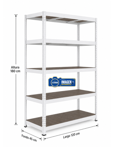 ESTANTE GRANDE BLANCO 180X120X45