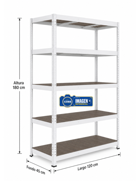 ESTANTE GRANDE BLANCO 180X120X45