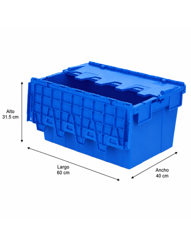 CAJA LOGISTICA AZUL 60 LITROS