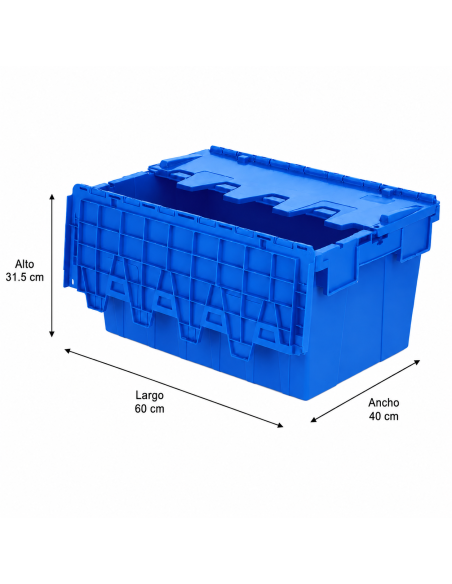 CAJA LOGISTICA AZUL 60 LITROS