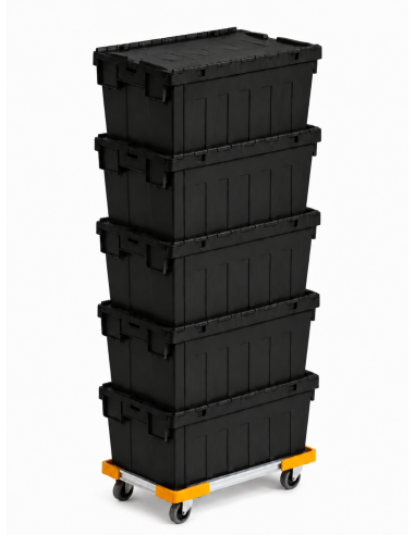 PACK LOGISTICO NEGRO 5 CAJAS + 1 CARRO