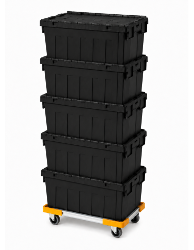 PACK LOGISTICO NEGRO 5 CAJAS + 1 CARRO
