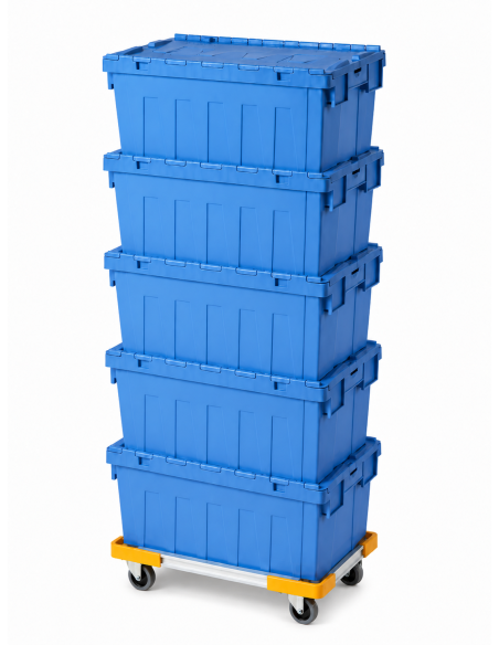 PACK LOGISTICO AZUL 5 CAJAS + 1 CARRO