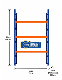 RACK PALLET INDUSTRIAL 6.000 KG. 600X270X100 2