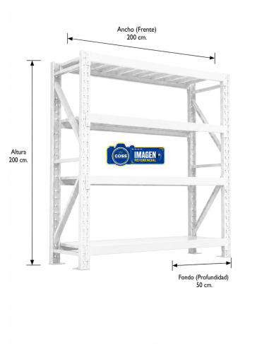 RACK 800 KG. MEDIDA 200x200x50