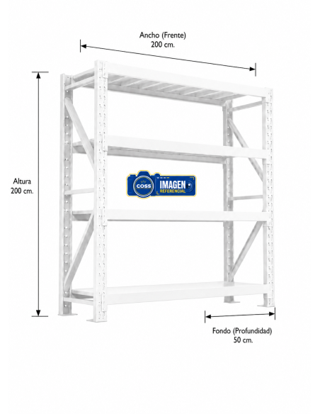 RACK 800 KG. MEDIDA 200x200x50
