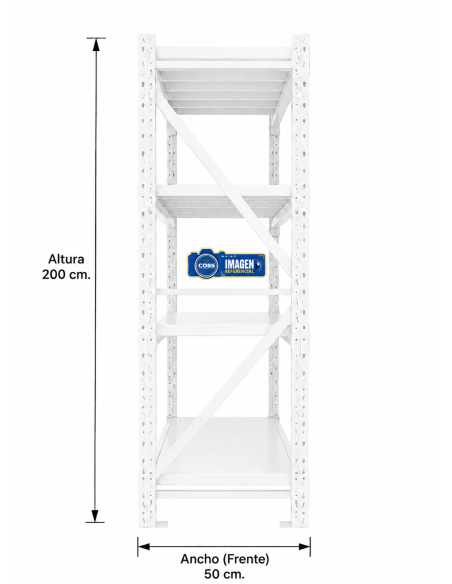 RACK 800 KG. MEDIDA 200x200x50