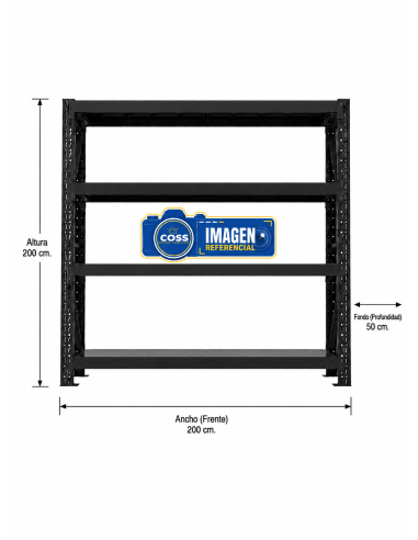 RACK 800 KG. MEDIDA 200x200x50