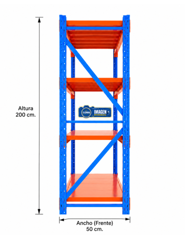 RACK 800 KG. MEDIDA 200x150x50