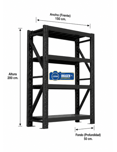 RACK 800 KG. MEDIDA 200x150x50