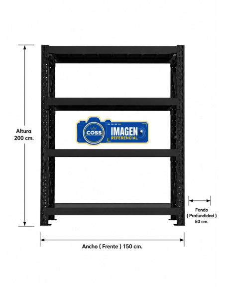 RACK 800 KG. MEDIDA 200x150x50