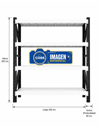 RACK 2.000 KG. MEDIDA 200X200X60