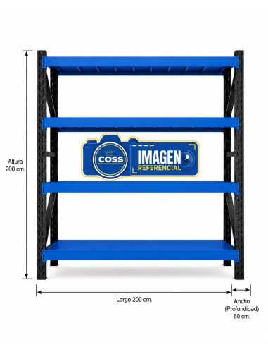 RACK 2.000 KG. MEDIDA 200X200X60