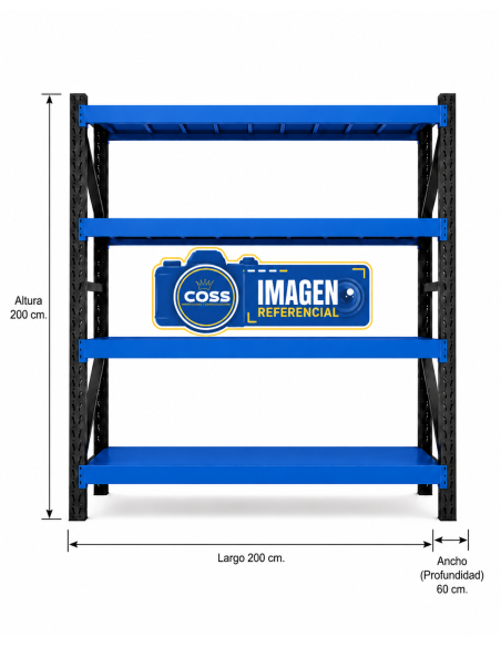 RACK 2.000 KG. MEDIDA 200X200X60