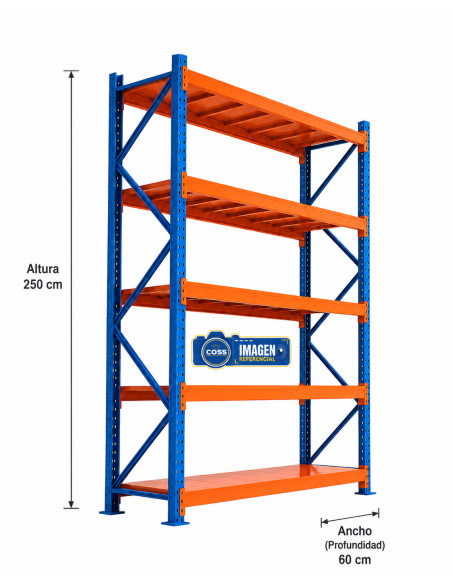 RACK 2.500 KG. MEDIDA 250X200X60