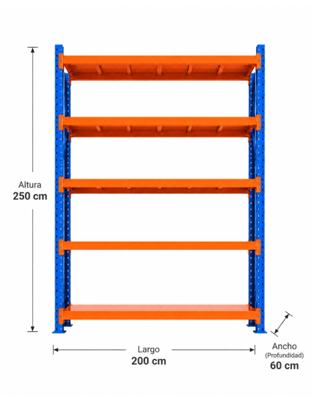 RACK 2.500 KG. MEDIDA 250X200X60